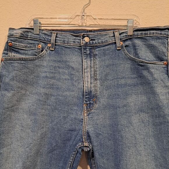 Levi's Strauss 505 Denim Classic Straight Leg Light/Medium Wash Jeans size 40x30 - Picture 9 of 13